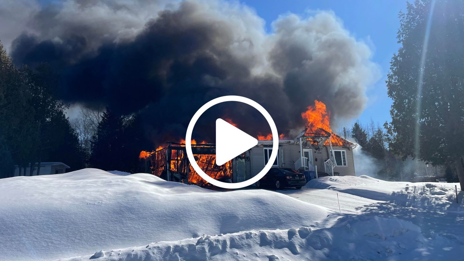 Un incendie généralisé dans une résidence de Saint-Georges