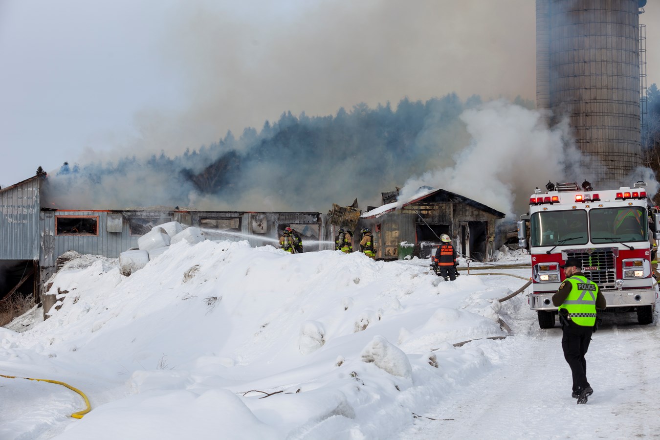 Incendie agricole Saint-Georges : 70 bêtes ont péri 