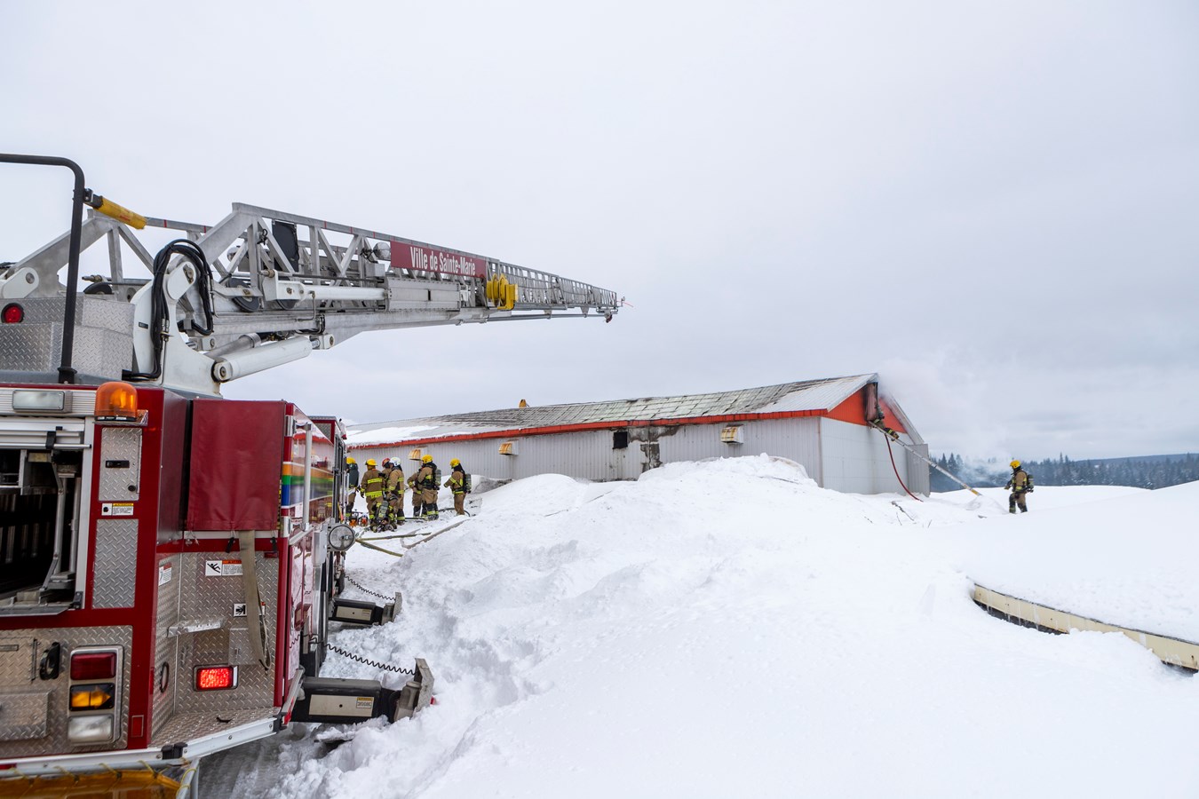 Incendie dans une ferme porcine de Saint-Elzéar