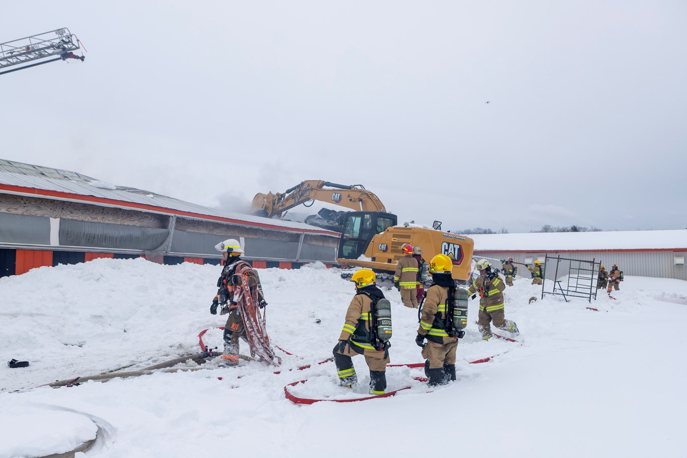 Incendie dans une ferme porcine de Saint-Elzéar