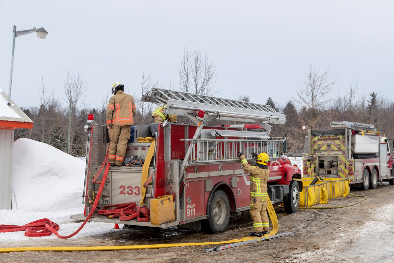 Incendie dans une ferme porcine de Saint-Elzéar
