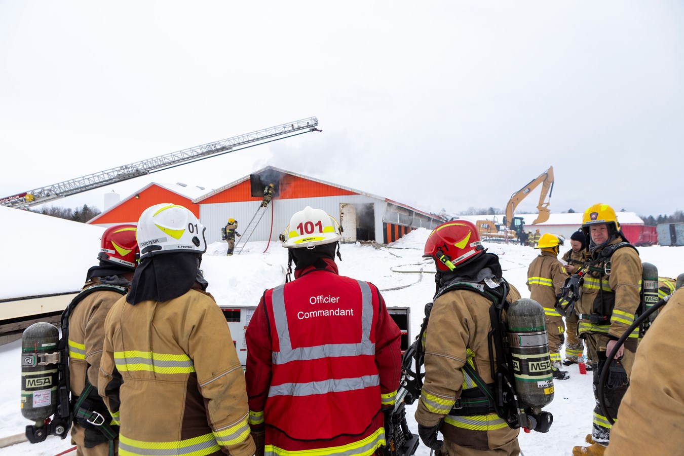 Incendie dans une ferme porcine de Saint-Elzéar