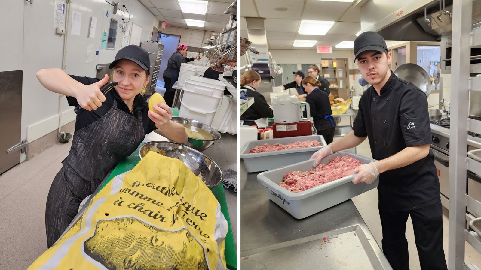 Philippe Le Meur et ses étudiants cuisinent 2 000 repas pour Moisson Beauce