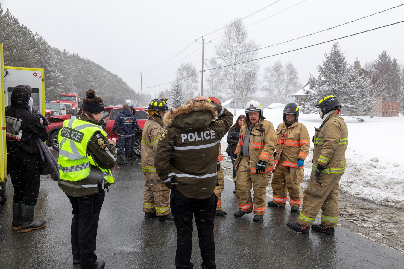 Accident impliquant deux véhicules sur la route 269 à Saint-Martin