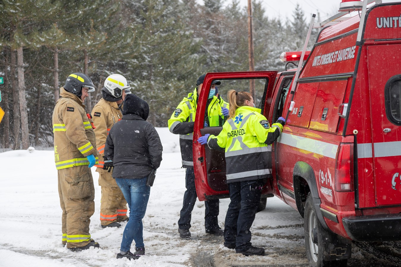 Accident impliquant deux véhicules sur la route 269 à Saint-Martin