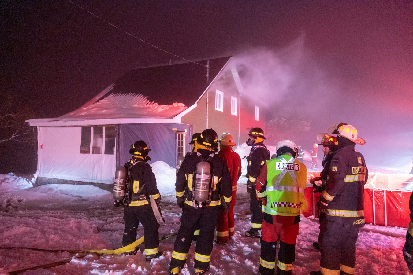 Incendie à Saint-Frédéric d'une résidence familiale