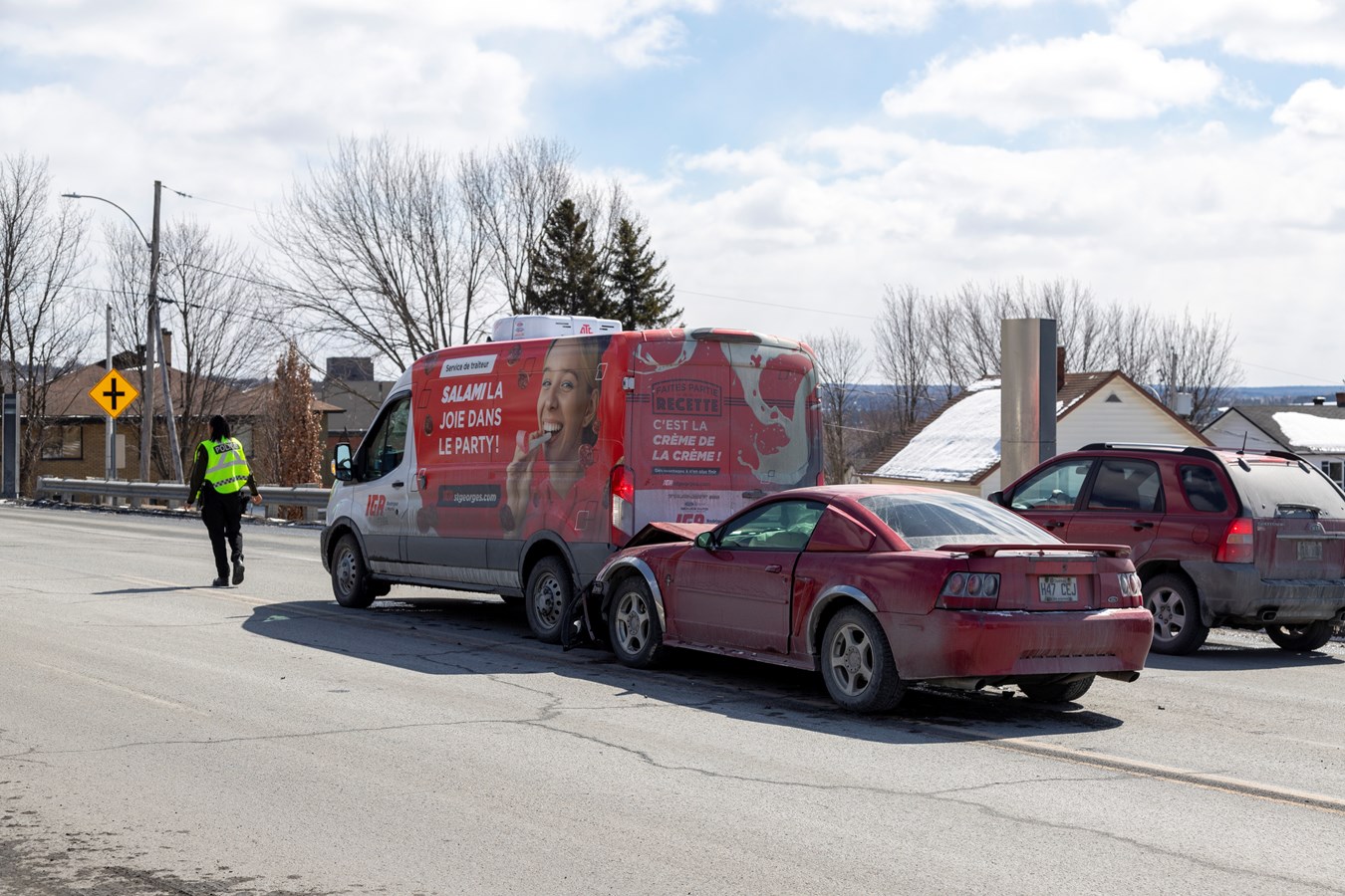 Un accident ce midi sur le boulevard Lacroix à Saint-Georges
