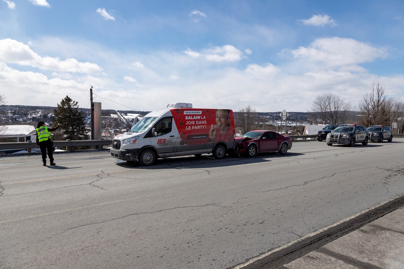 Un accident ce midi sur le boulevard Lacroix à Saint-Georges