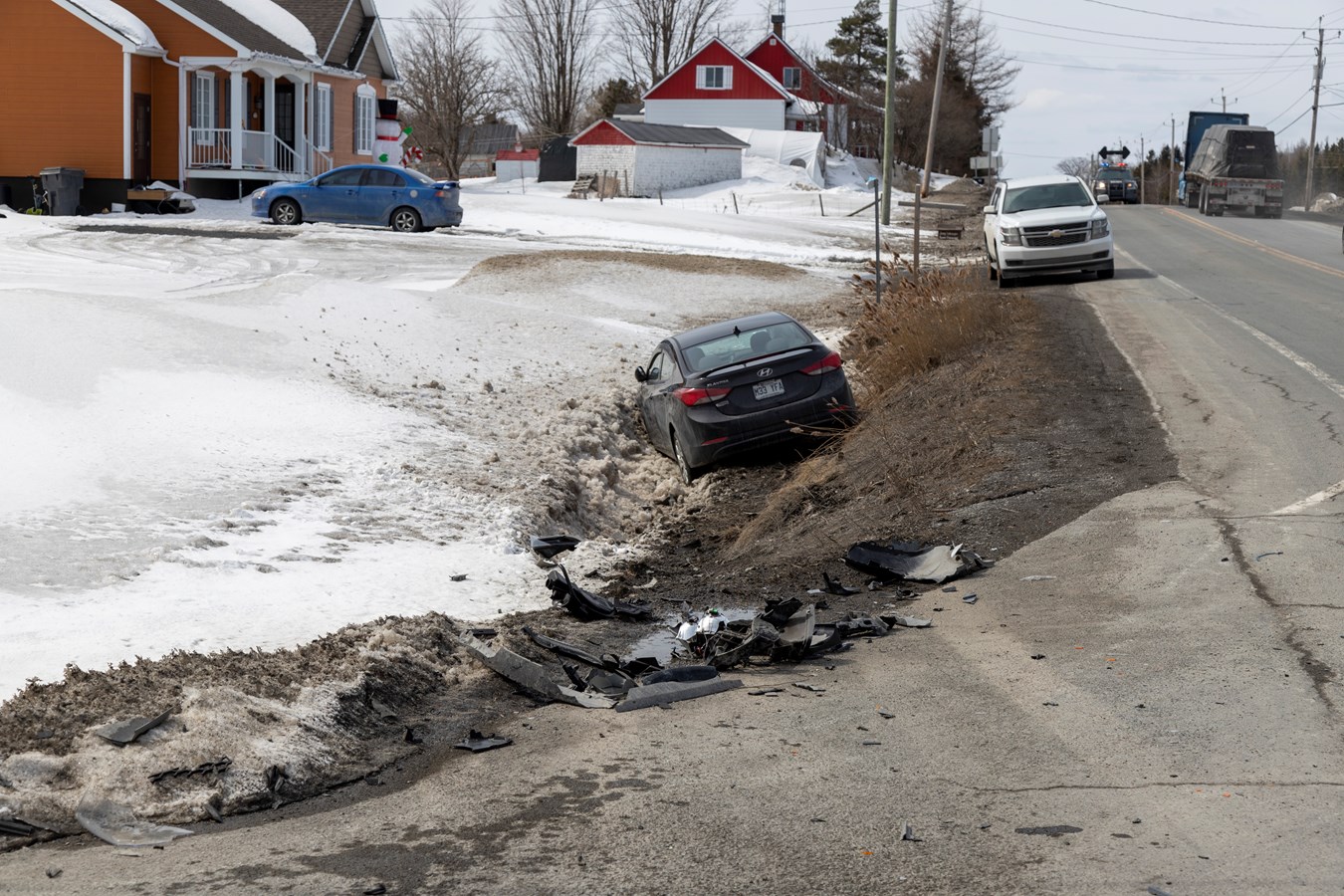 Deux collisions frontales à Saint-Georges et Saint-Honoré-de-Shenley