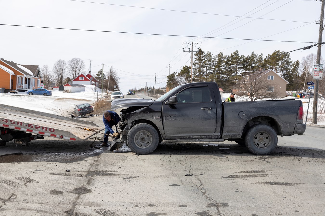 Deux collisions frontales à Saint-Georges et Saint-Honoré-de-Shenley