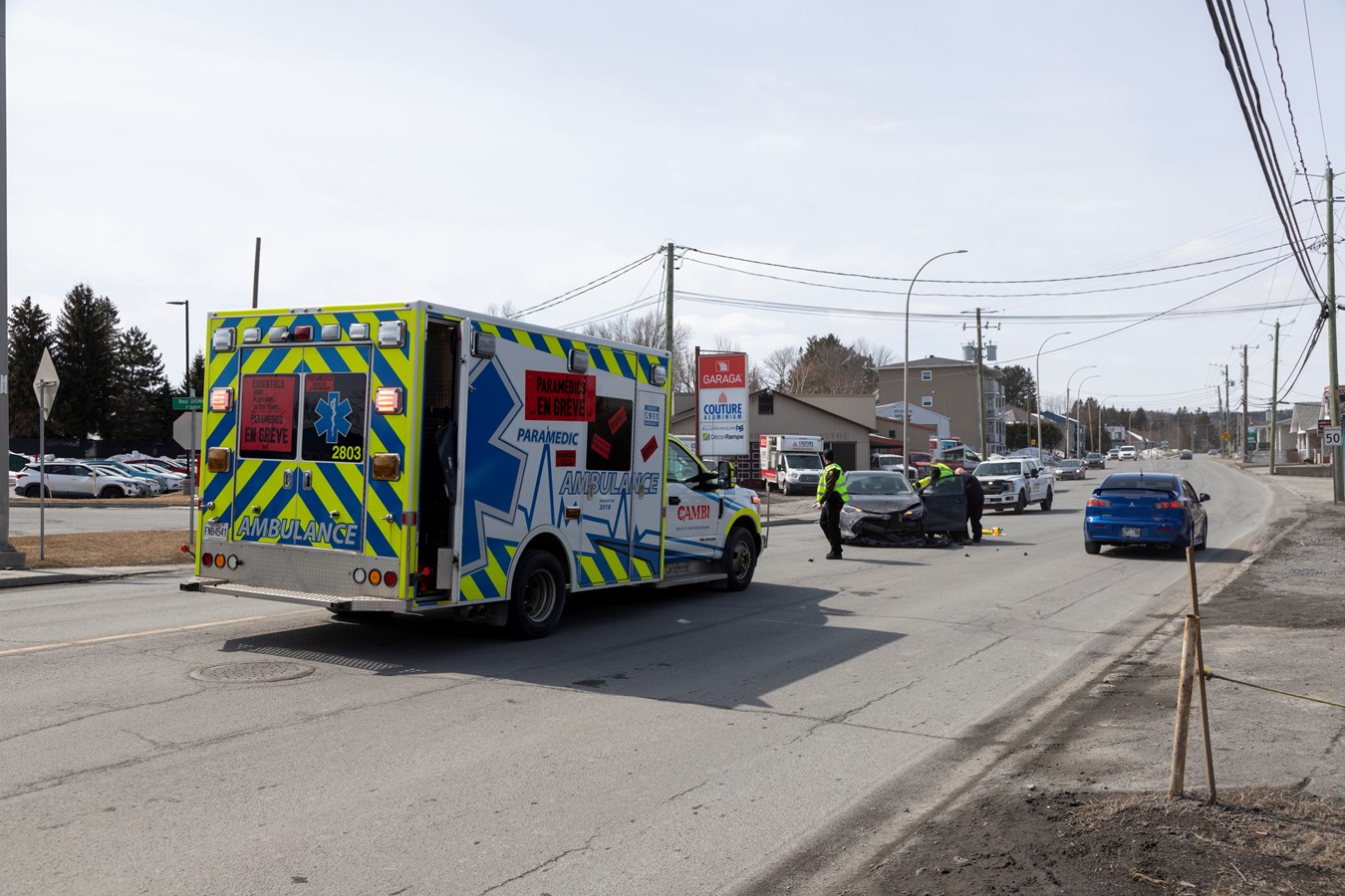 Deux collisions frontales à Saint-Georges et Saint-Honoré-de-Shenley