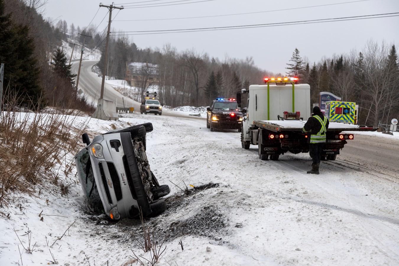 La pluie verglaçante a créée quelques tracas sur les routes de la Beauce
