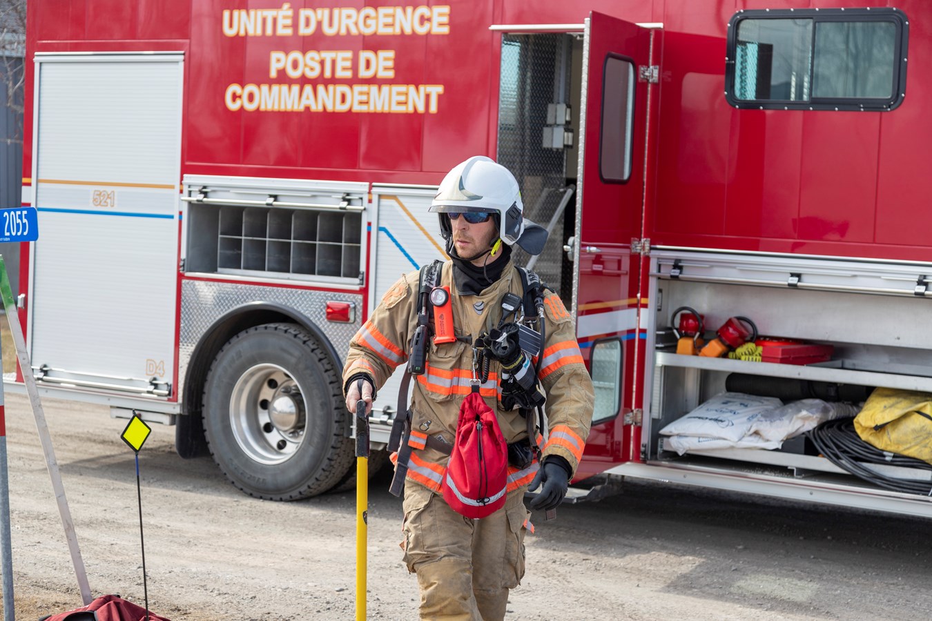 Incendie à Saint-Isidore: un jumelé de deux étages entièrement détruit