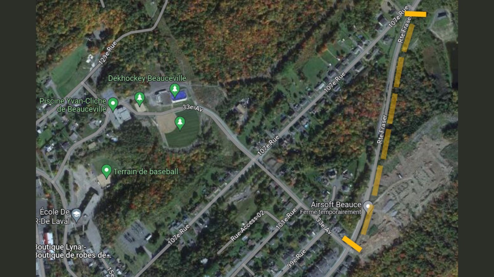 Fermeture d’un tronçon de la route Fraser à Beauceville dès aujourd'hui