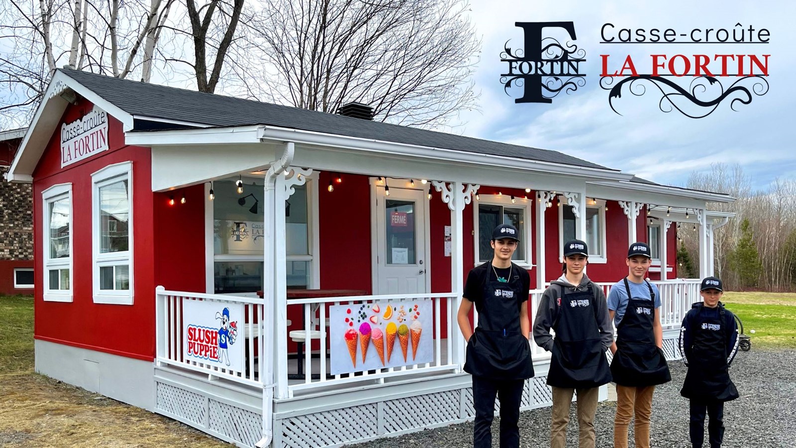 Quatre jeunes entrepreneurs lancent le Casse-Croûte LA Fortin à Saint-Jean-de-la-Lande