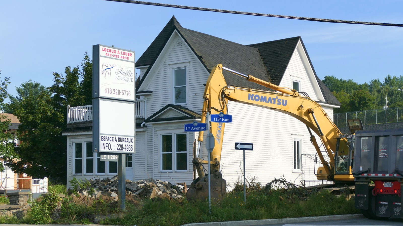Saint-Georges: la maison blanche de la 1re Avenue est à terre