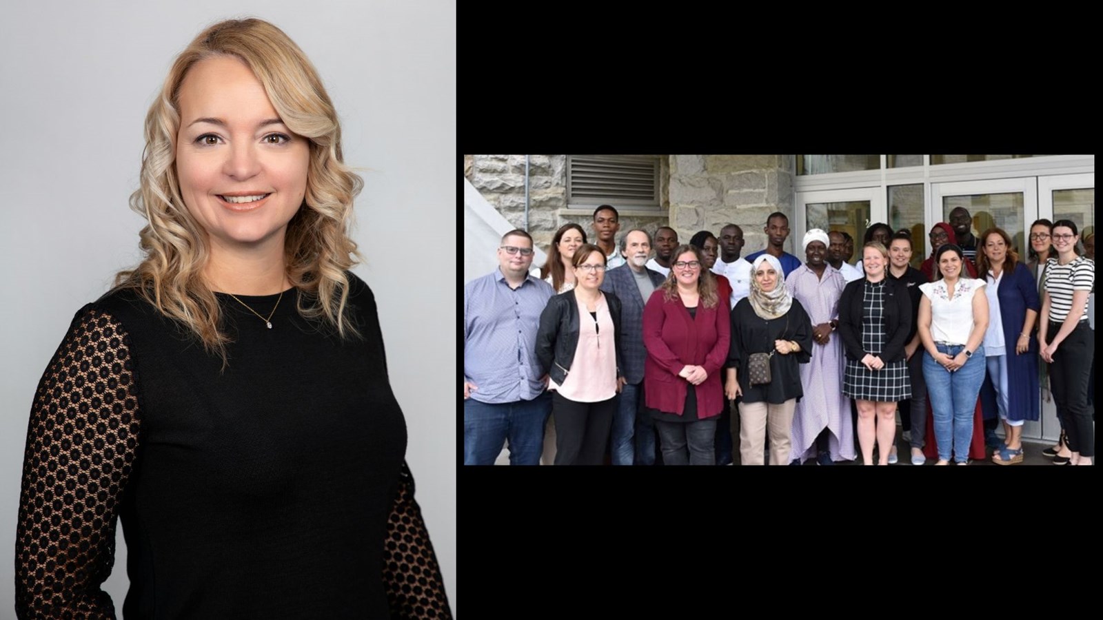 Cyndia Lacasse et la cohorte de juin 2023.
