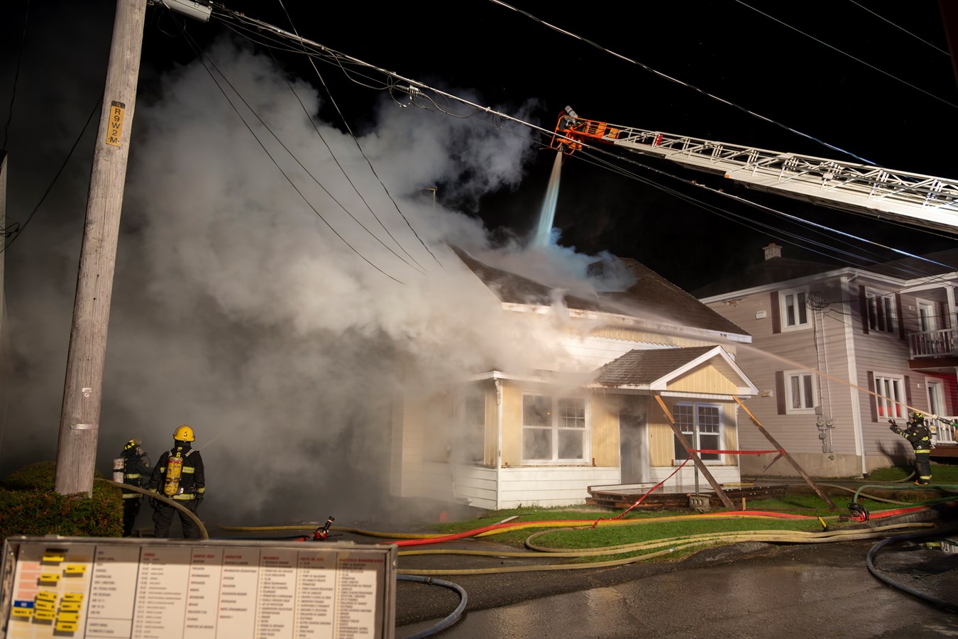 Important incendie à East-Broughton la nuit dernière