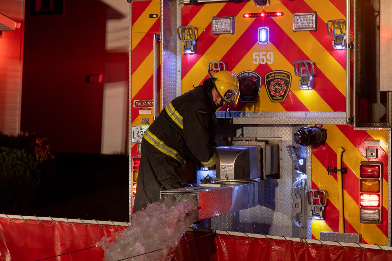Important incendie à East-Broughton la nuit dernière