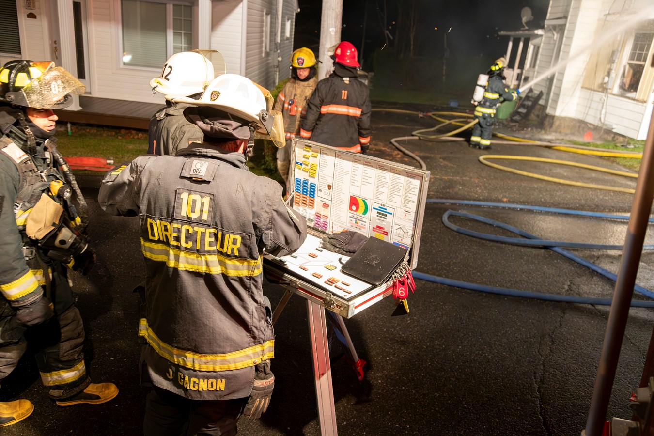 Important incendie à East-Broughton la nuit dernière