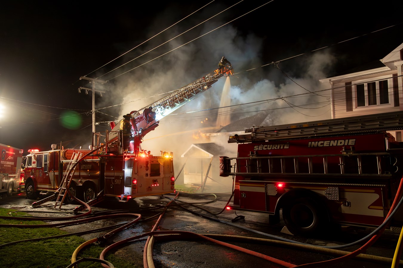 Important incendie à East-Broughton la nuit dernière