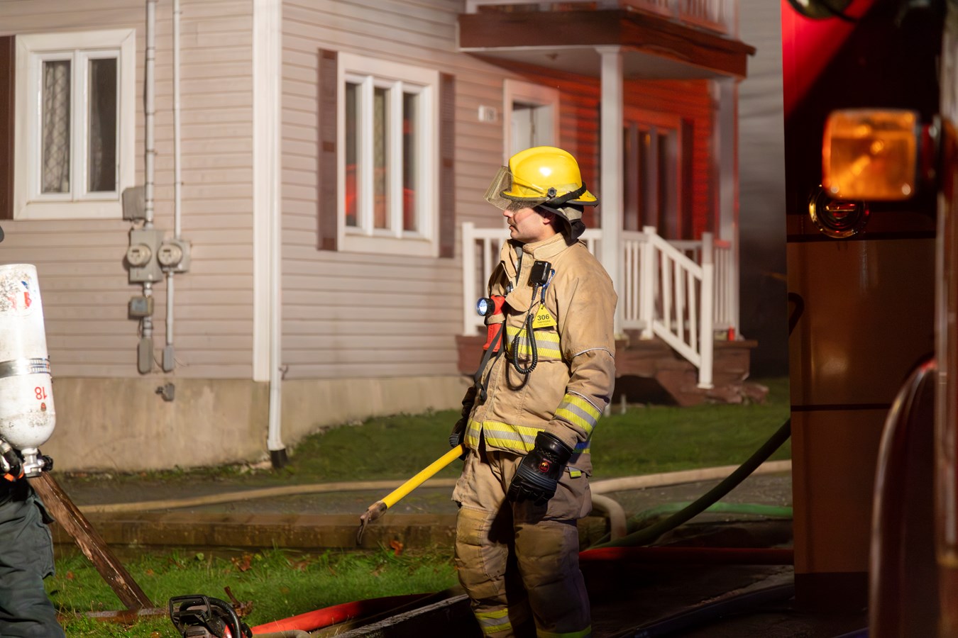 Important incendie à East-Broughton la nuit dernière
