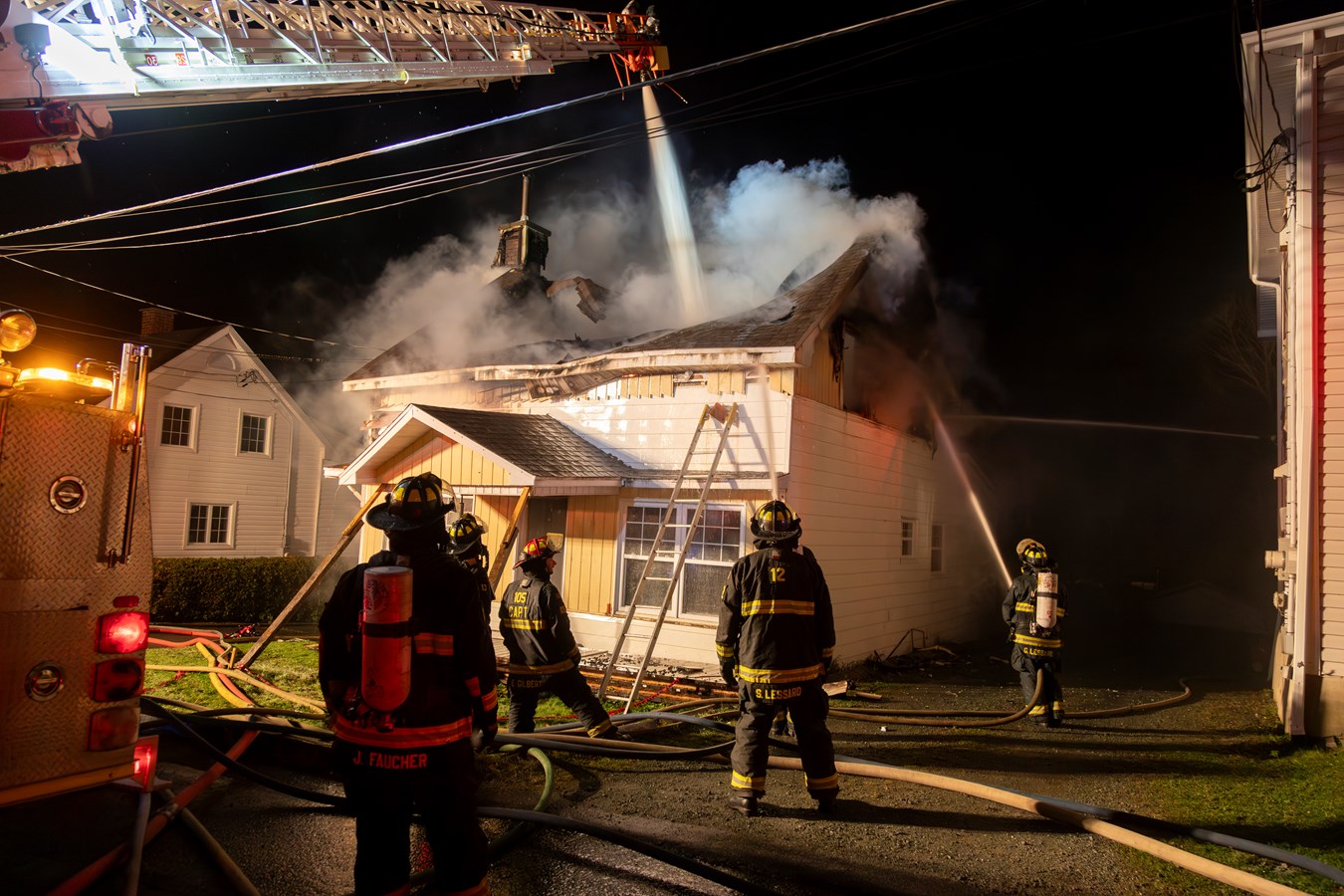 Important incendie à East-Broughton la nuit dernière