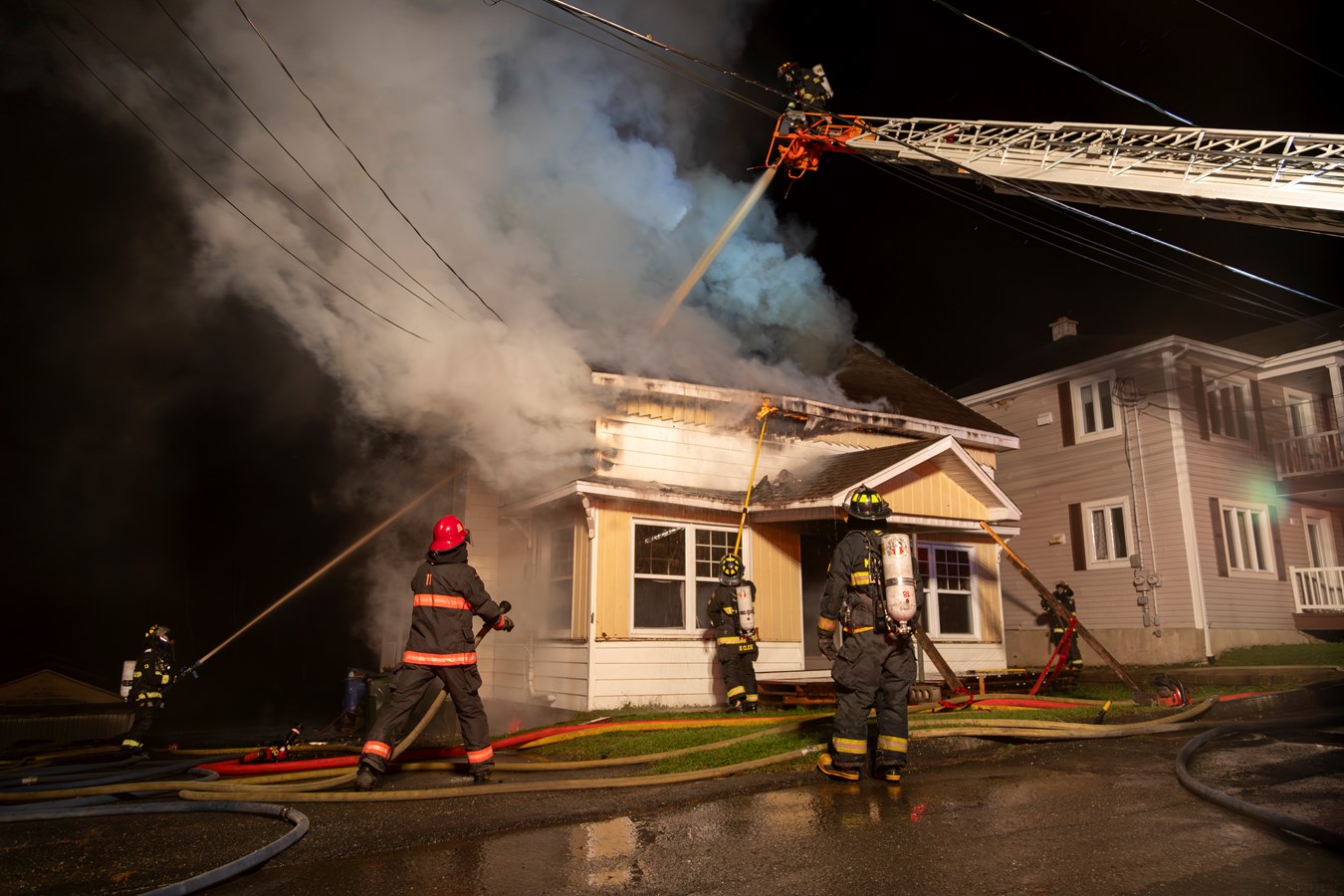Important incendie à East-Broughton la nuit dernière