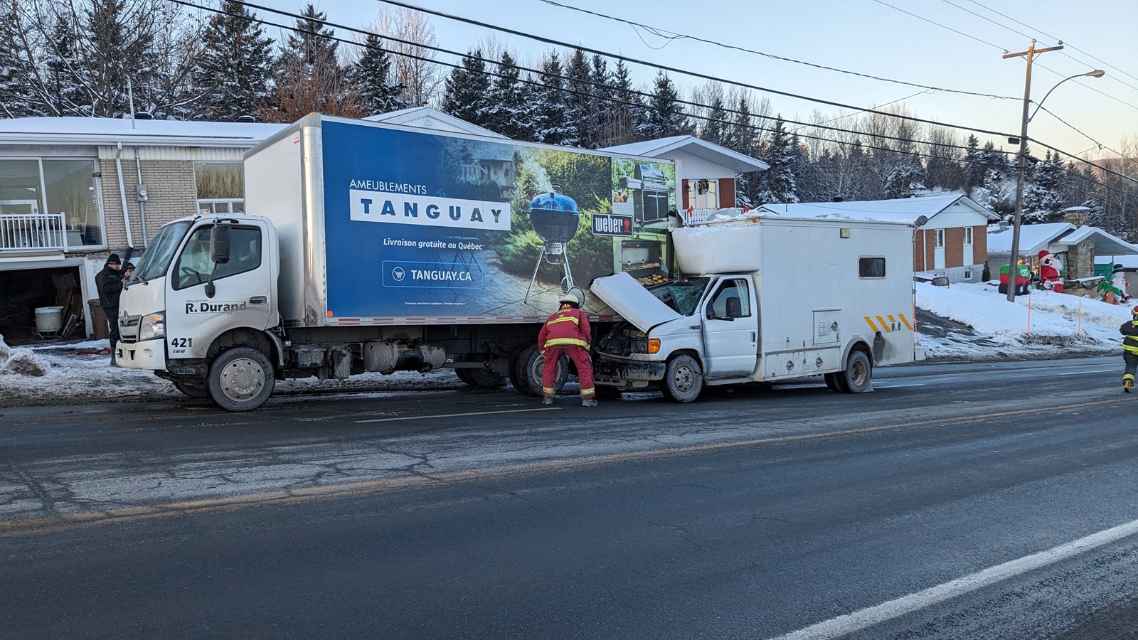 Beauceville: accident dans la côte d'hôpital