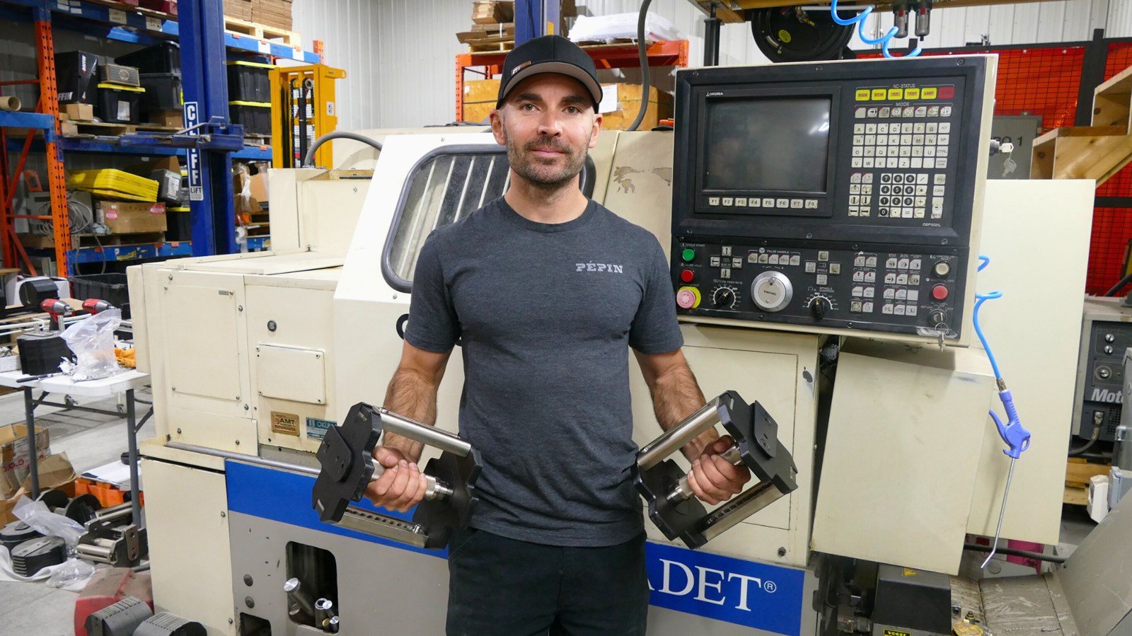 David Pépin, fondateur de l'entreprise Dumbbell Pépin