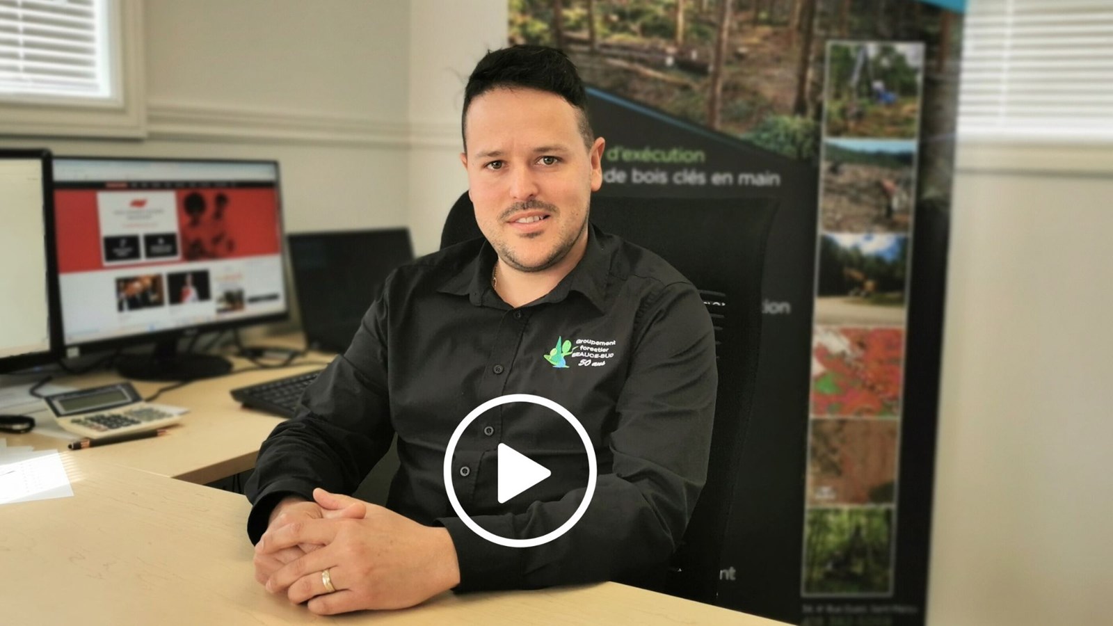 Le directeur général du Groupement forestier Beauce-Sud Inc, Samuel Poulin.