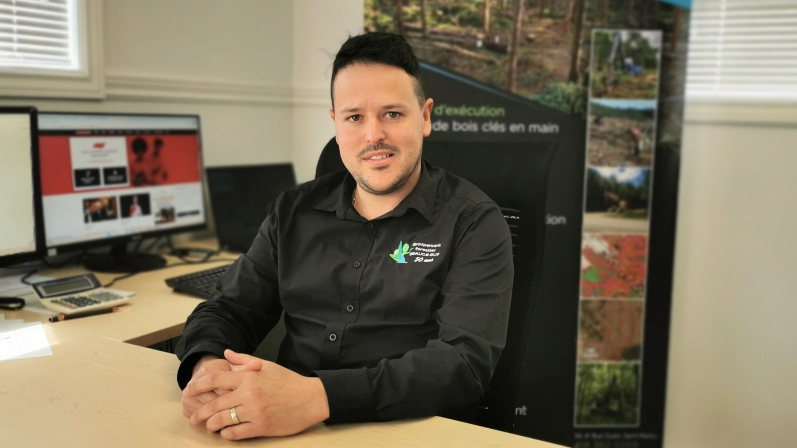 Le directeur général du Groupement forestier Beauce-Sud Inc., Samuel Poulin.