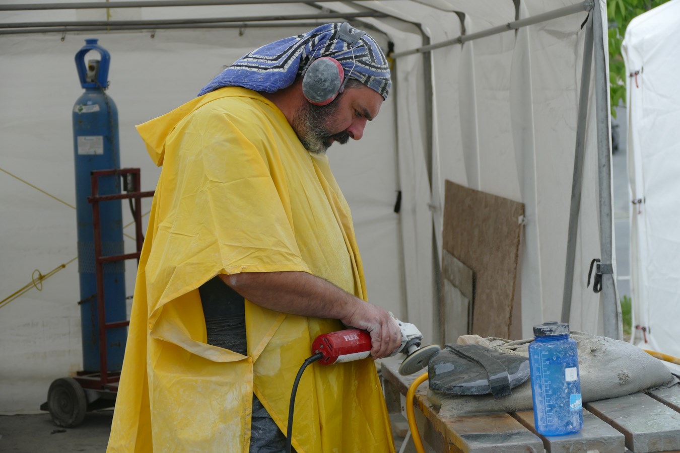 Beauce art: les sculpteurs achèvent leur travail