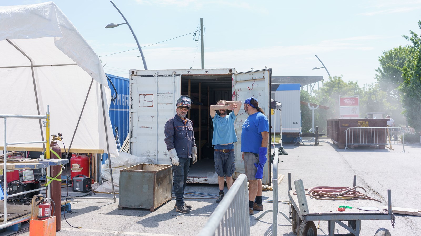 Beauce art: les sculpteurs achèvent leur travail