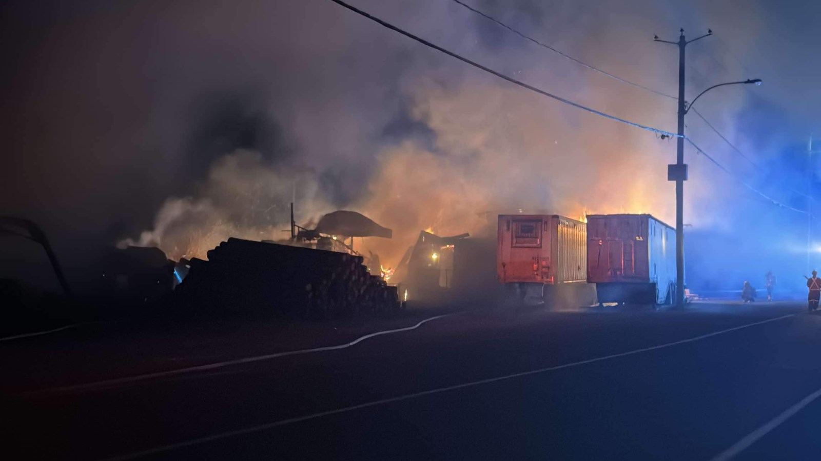 Un incendie majeur éclate à Saints-Anges