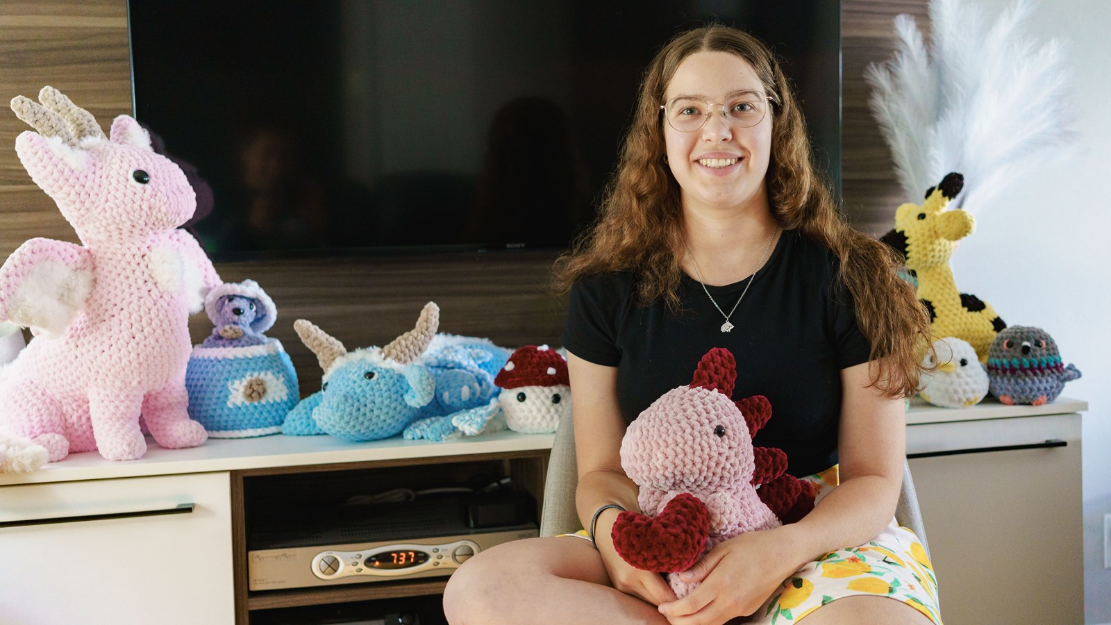 Sa passion pour le crochet est née d'une boîte d'activité