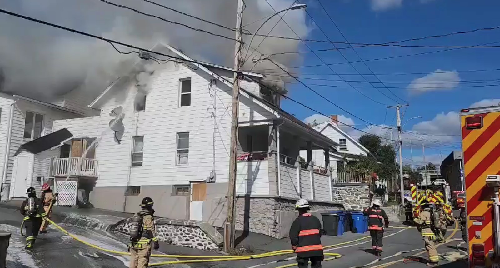 Incendie en cours à Saint-Georges