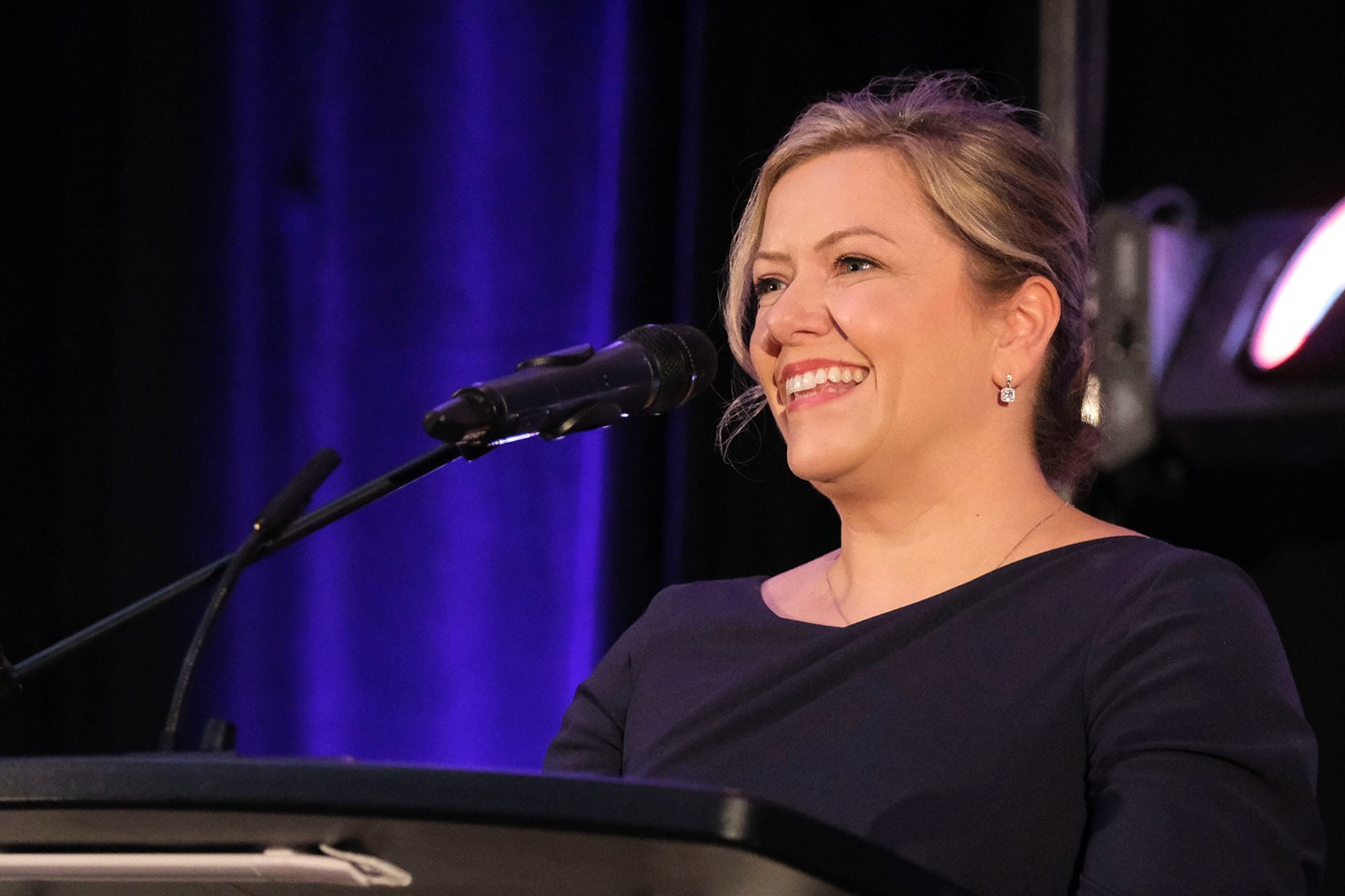 La présidente de la Corporation des thanatologues du Québec, Geneviève Veilleux.