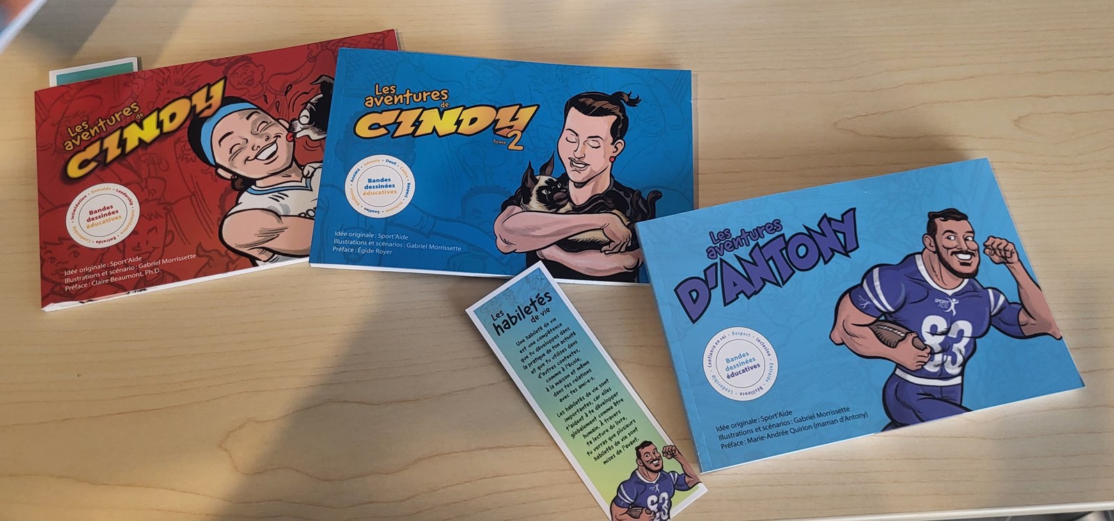 La BD de Antony rejoint celles de Cindy Ouellet.