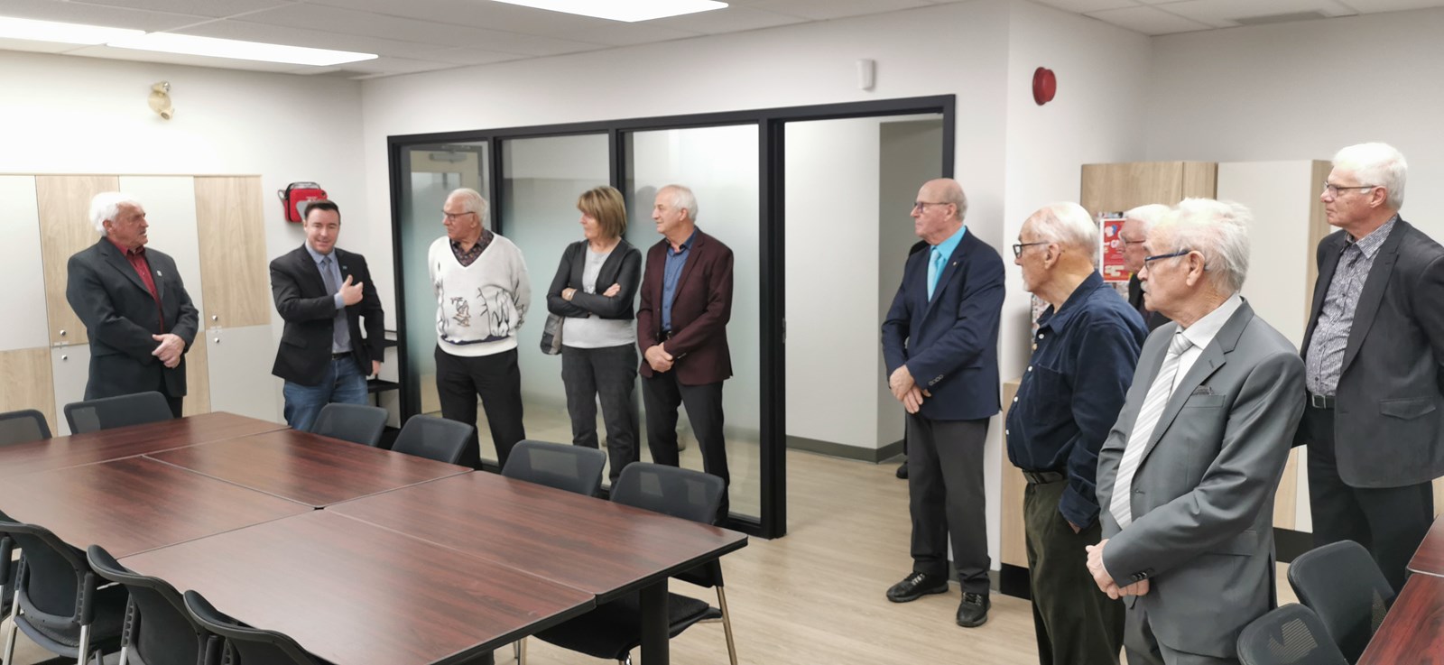 Les maires ont visité les nouvelles installations.