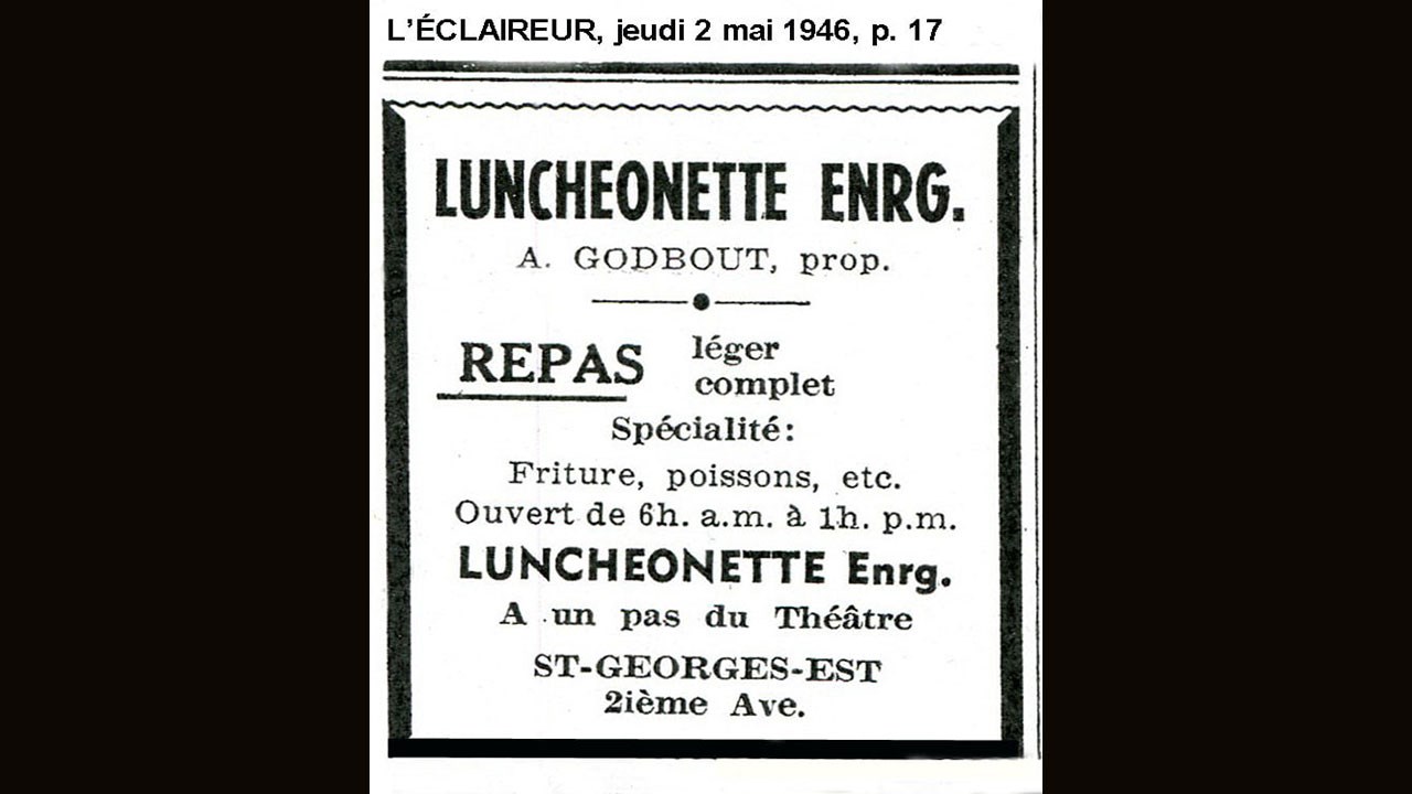 Le restaurant Luncheonnette de la 2e avenue
