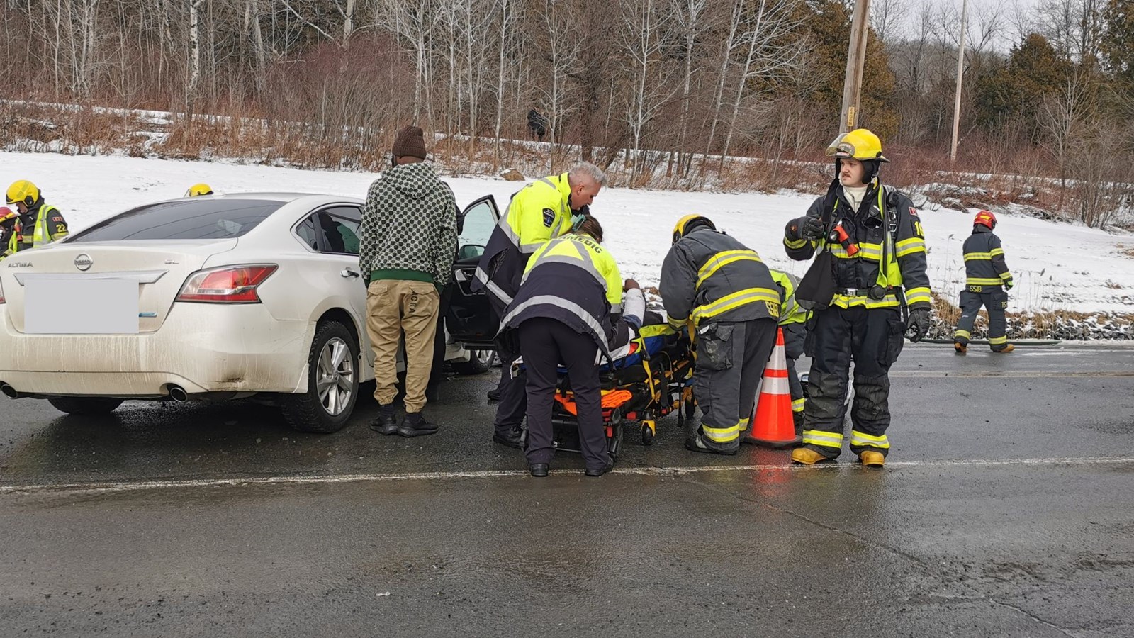 Collision avec blessés à Beauceville