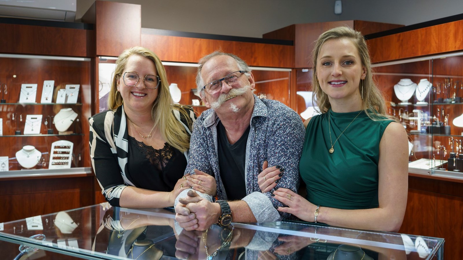 La famille Grenier: Emmanuelle, Richard et Sandrine
