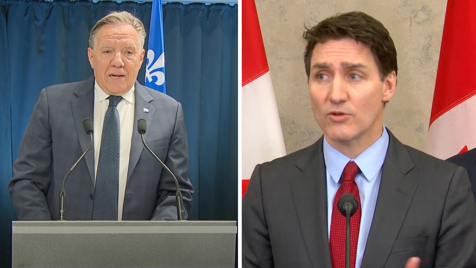 François Legault et Justin Trudeau