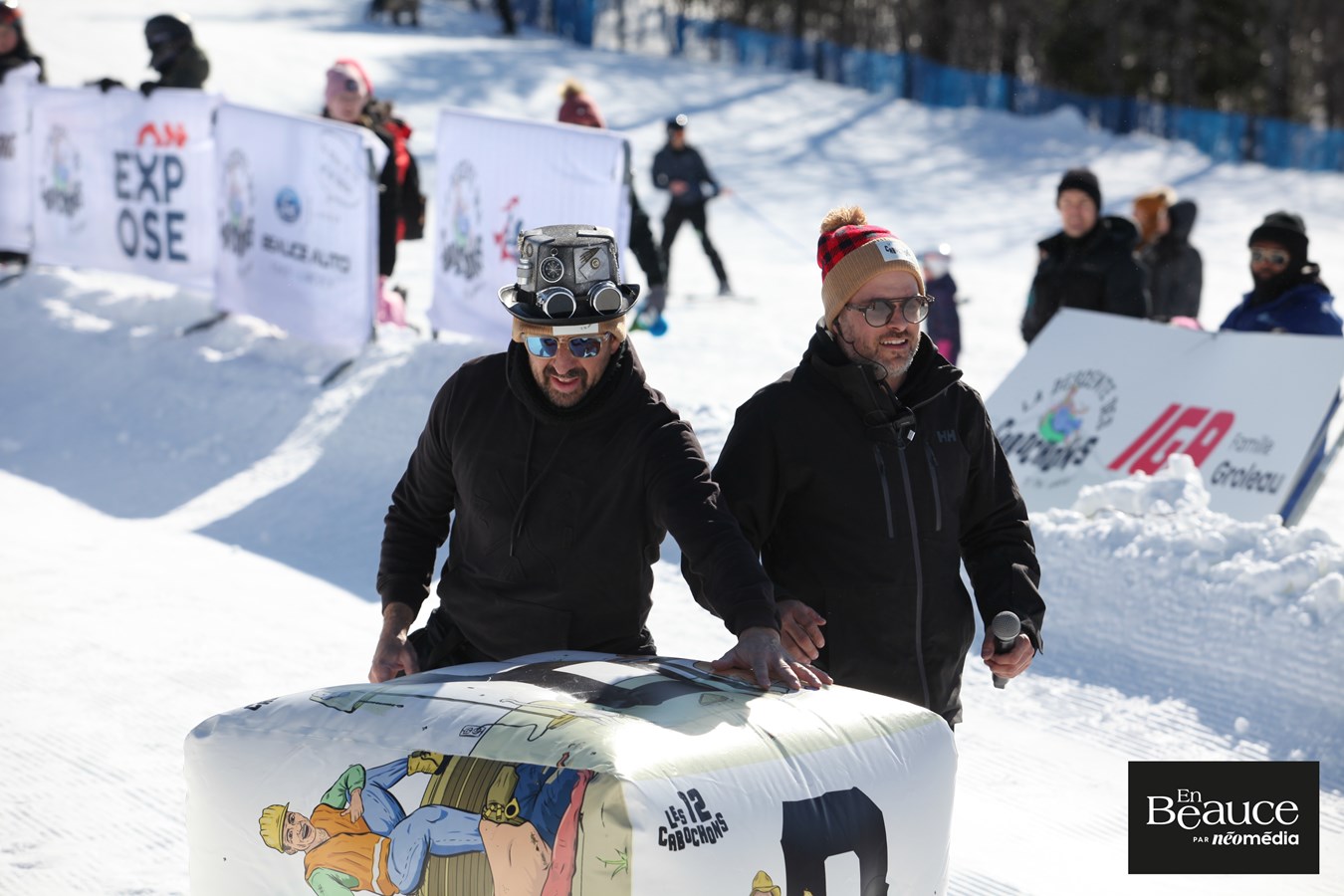 Les Beaucerons jouent les cabochons au centre de ski de Saint-Georges
