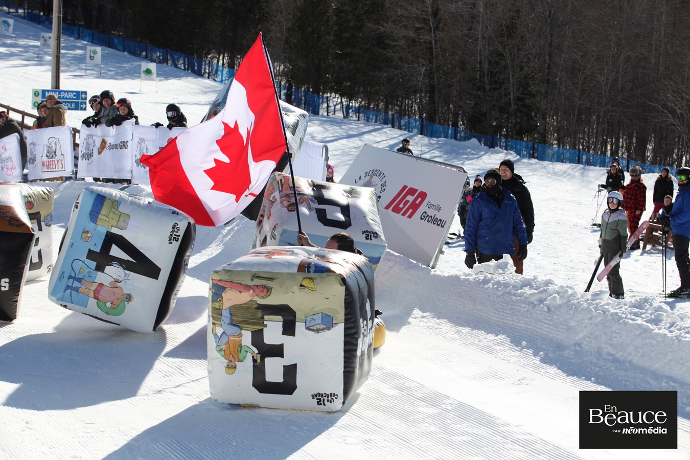 Les Beaucerons jouent les cabochons au centre de ski de Saint-Georges