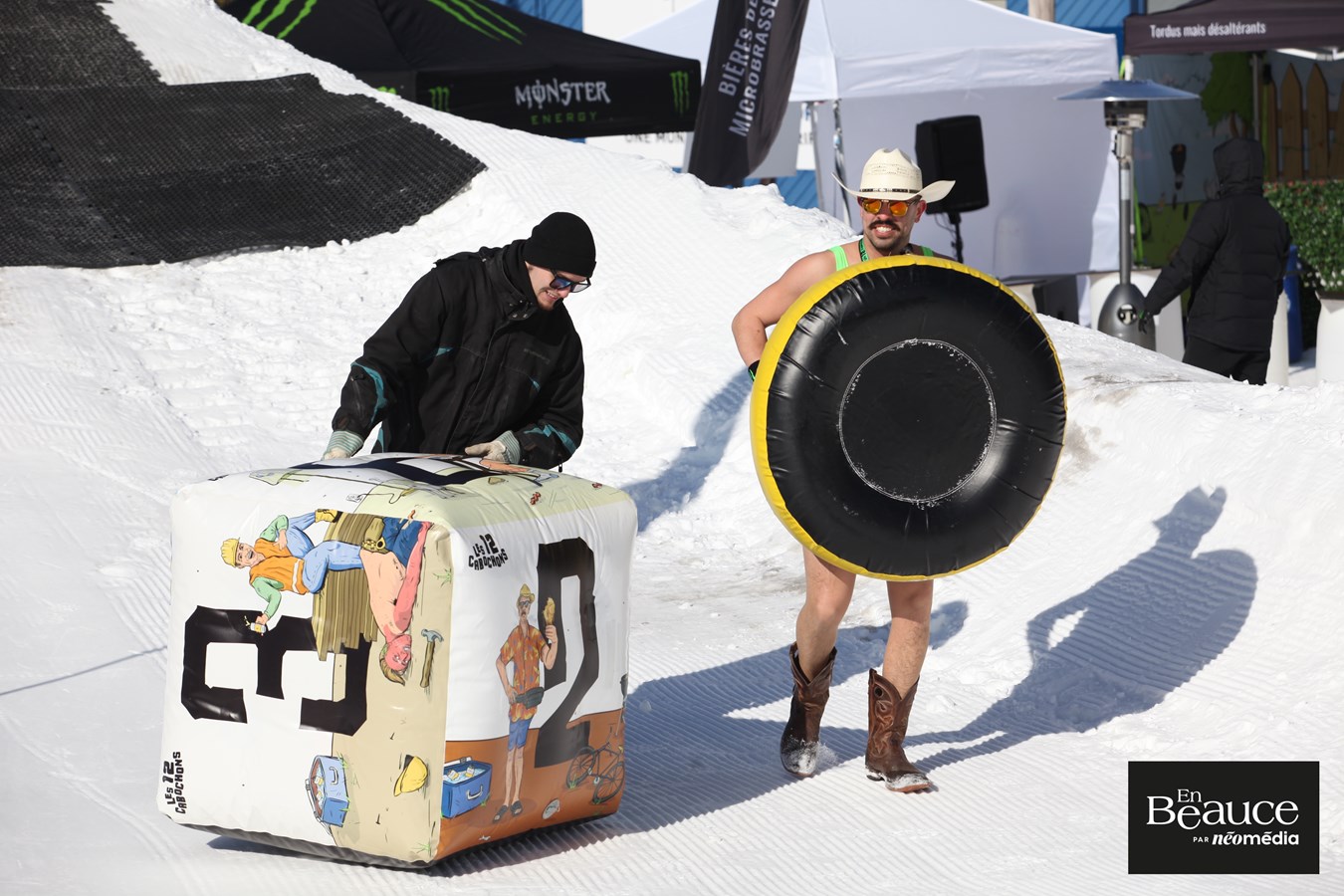 Les Beaucerons jouent les cabochons au centre de ski de Saint-Georges