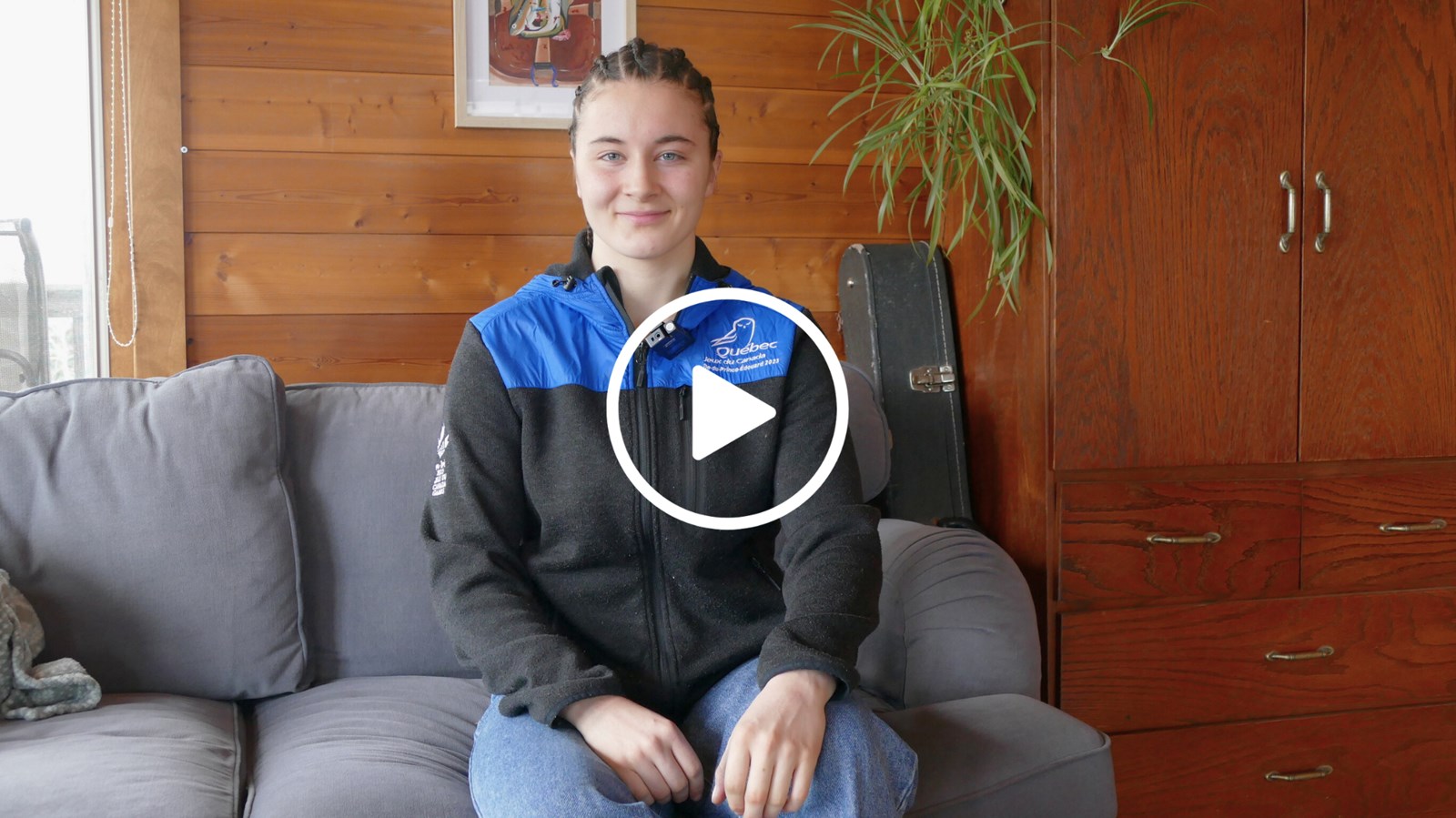 Charline Bourque, jeune athlète de Saint-Alfred