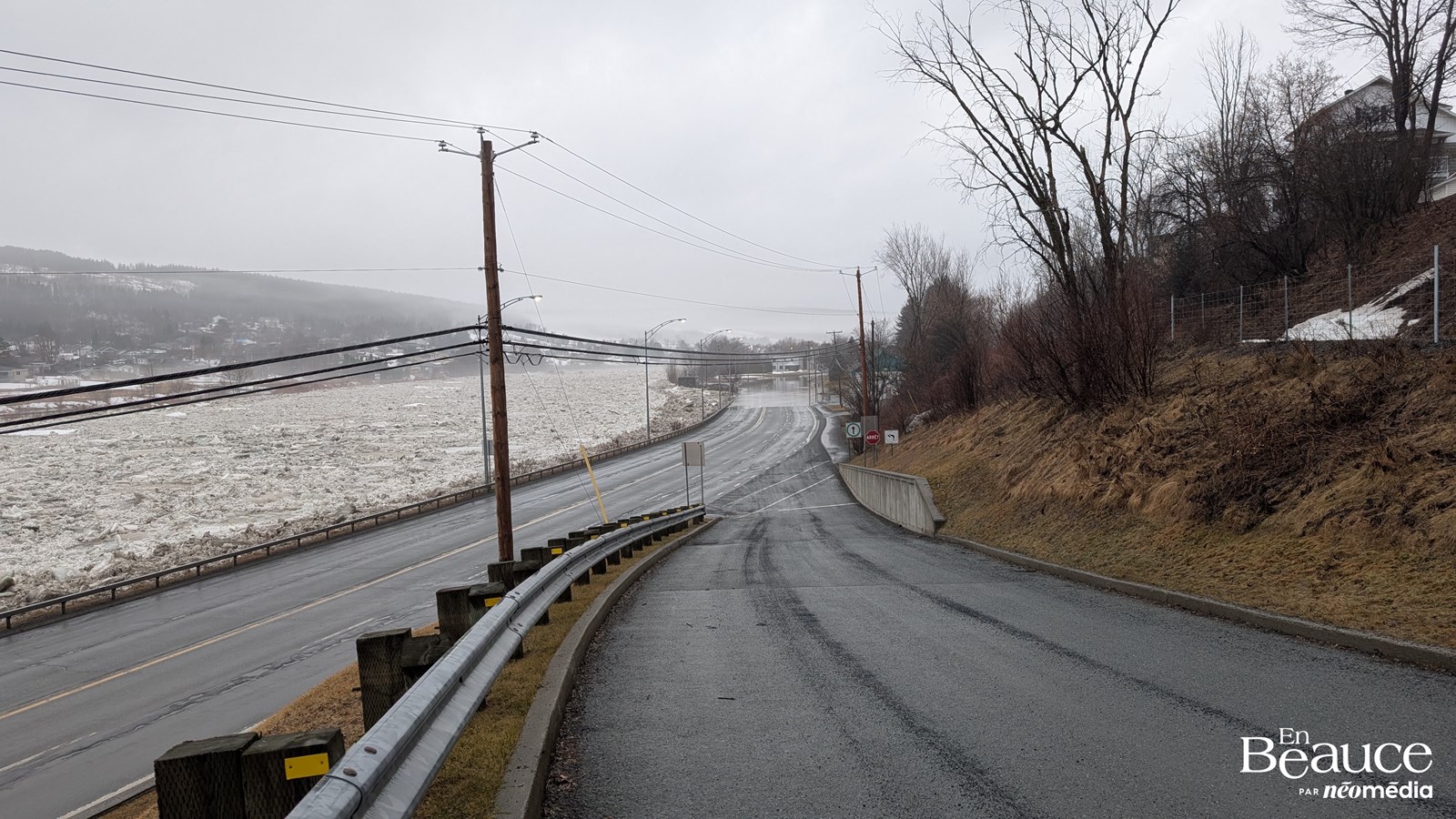 Beauceville se réveille les pieds dans l'eau