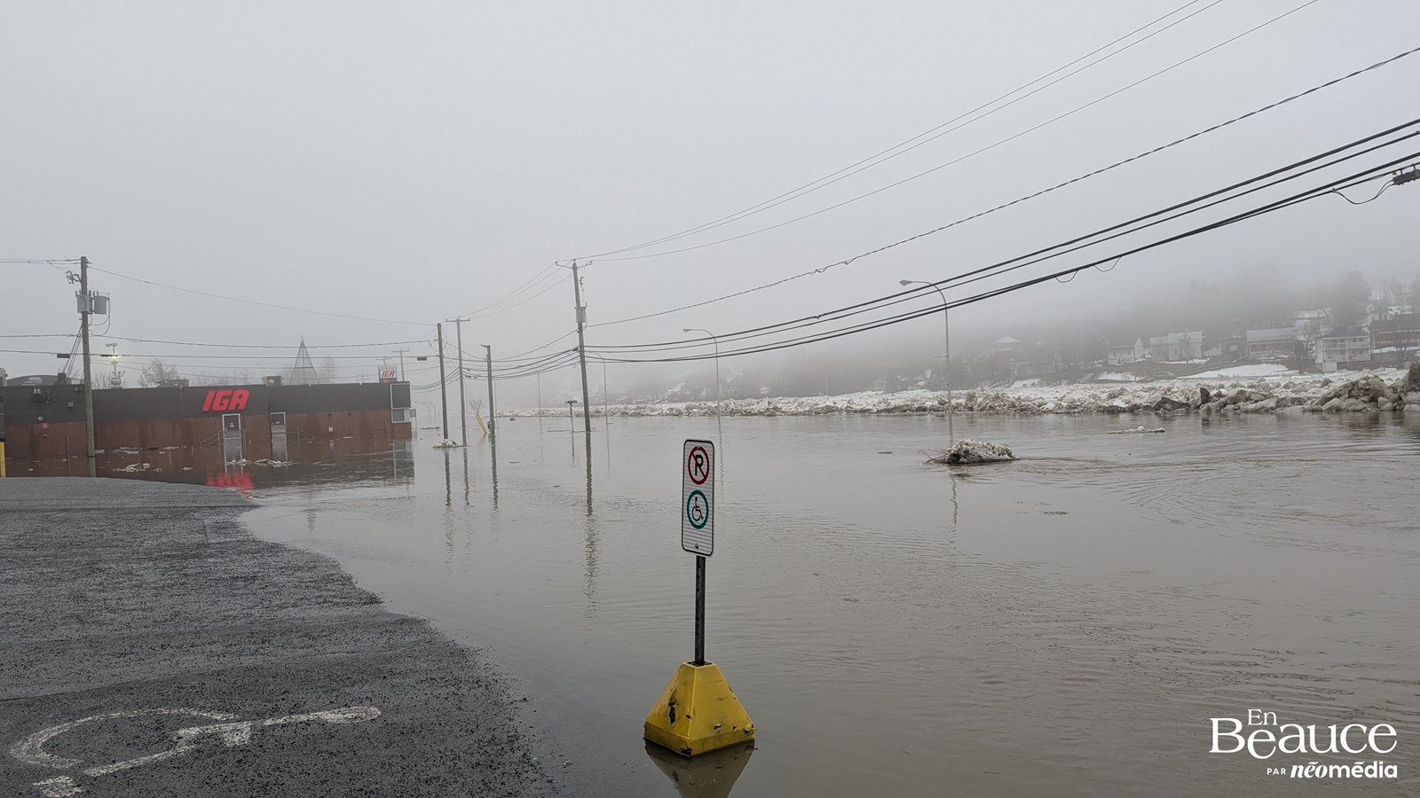 Beauceville se réveille les pieds dans l'eau